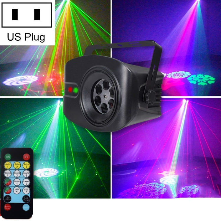 Luz de Projeção LED Colorida 13W com Luzes Voadores, Decoração de Sala, Luz Laser para Palco KTV com Controlo por Som, Plugue US, Plugue UE, Plugue UK, Plugue AU