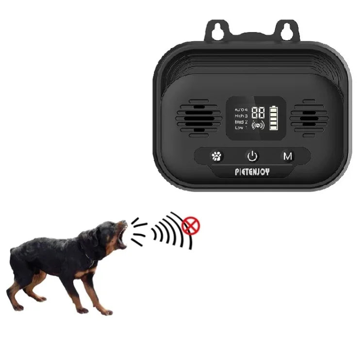 Produtos para Animais Ultrassónico Bark Stopper Treinador de Cães Repelente para Cães Interior e Exterior, Edição Inteligente Preta