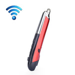 PR-08 Caneta Eletrónica para Quadro Branco Sem Fios 2.4G com 6 Teclas e 1600DPI, Caneta Multi-funções Mouse PPT Flip, Branco, Vermelho, Azul, Preto, Cinzento Prateado