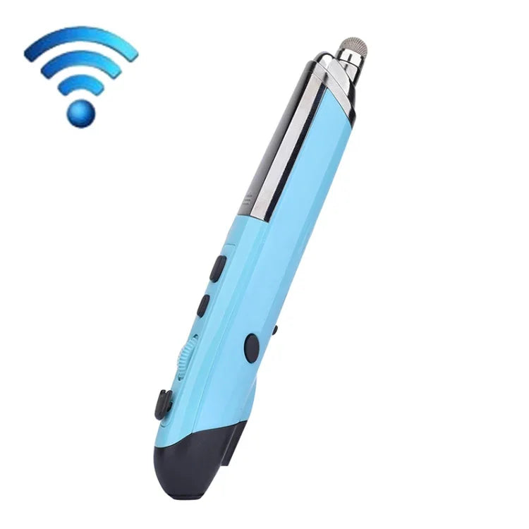 PR-08 Caneta Eletrónica para Quadro Branco Sem Fios 2.4G com 6 Teclas e 1600DPI, Caneta Multi-funções Mouse PPT Flip, Branco, Vermelho, Azul, Preto, Cinzento Prateado