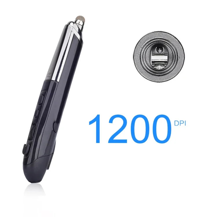 PR-08 Caneta Eletrónica para Quadro Branco Sem Fios 2.4G com 6 Teclas e 1600DPI, Caneta Multi-funções Mouse PPT Flip, Branco, Vermelho, Azul, Preto, Cinzento Prateado