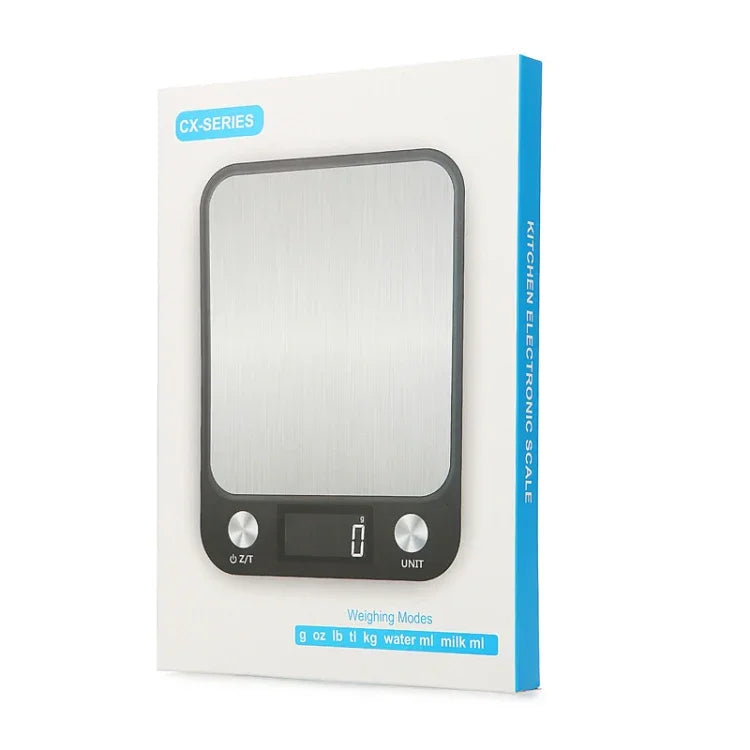 Balança Pequena para Alimentos de Cozinha em Aço Inoxidável, Balança Eletrónica Portátil, 5kg/1g (Preto), 10kg/1g (Preto), 5kg/1g (Branco), 10kg/1g (Branco)