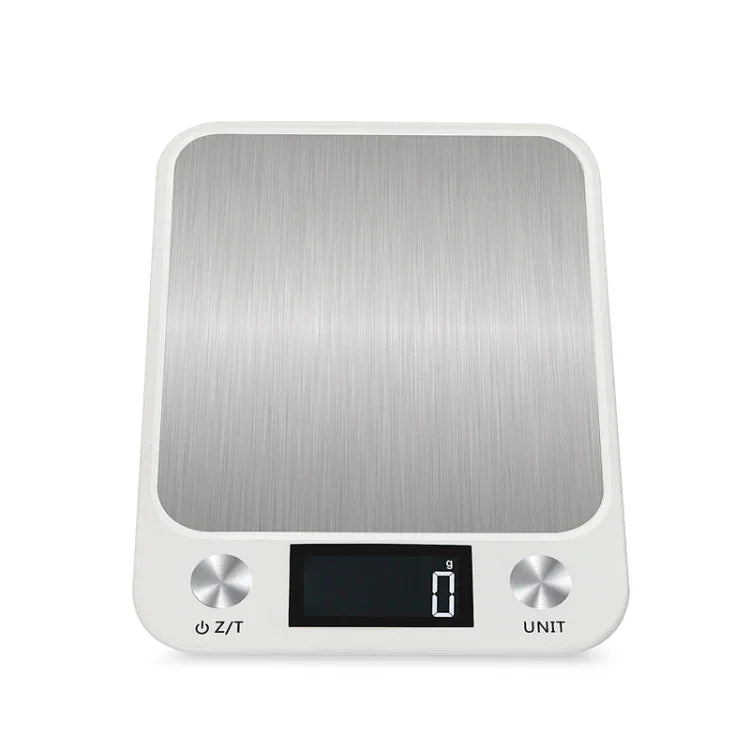 Balança Pequena para Alimentos de Cozinha em Aço Inoxidável, Balança Eletrónica Portátil, 5kg/1g (Preto), 10kg/1g (Preto), 5kg/1g (Branco), 10kg/1g (Branco)