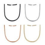 Joalharia de Colar em Aço de Titânio Magnético CNC-007, CNC-007(Dourado), CNC-007(Ouro Rosa), CNC-007(Preto), CNC-007(Cor Aço)