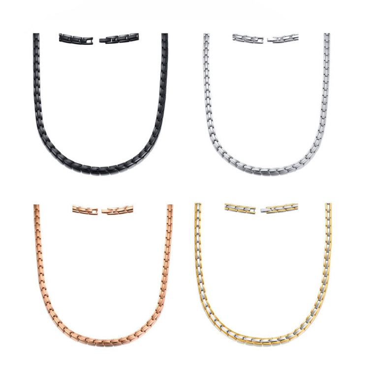 Joalharia de Colar em Aço de Titânio Magnético CNC-007, CNC-007(Dourado), CNC-007(Ouro Rosa), CNC-007(Preto), CNC-007(Cor Aço)