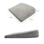 Almofada Triangular Inclinada de Espuma de Memória para Bebé Almofada de Amamentação para Mulheres Grávidas Recém-nascidos, Cinzento Suave Cristal, Branco com Losangos Diamante, Preto Suave Cristal