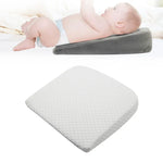 Almofada Triangular Inclinada de Espuma de Memória para Bebé Almofada de Amamentação para Mulheres Grávidas Recém-nascidos, Cinzento Suave Cristal, Branco com Losangos Diamante, Preto Suave Cristal