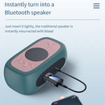 Receptor e Transmissor de Áudio Bluetooth 5.0 USB 2 em 1 BT201 com Ecrã LCD, Receptor e Transmissor de Áudio Bluetooth com Ecrã LCD
