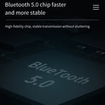 Receptor e Transmissor de Áudio Bluetooth 5.0 USB 2 em 1 BT201 com Ecrã LCD, Receptor e Transmissor de Áudio Bluetooth com Ecrã LCD