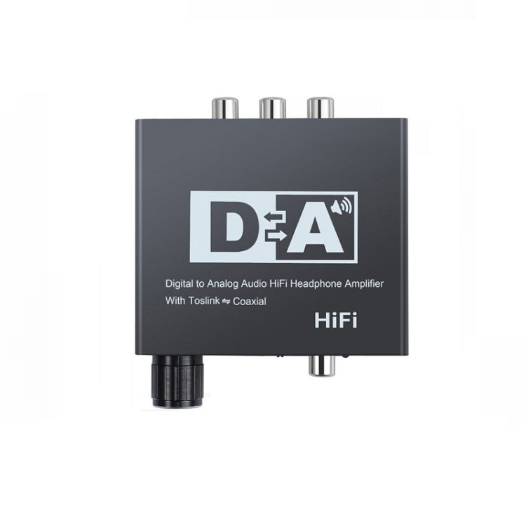 Conversor de Fibra Óptica para Áudio Analógico NK-C6, Volume Ajustável, Decodificador Digital para Analógico, Ficha UE, Ficha EUA, com Cabo USB