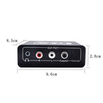 Conversor de Fibra Óptica para Áudio Analógico NK-C6, Volume Ajustável, Decodificador Digital para Analógico, Ficha UE, Ficha EUA, com Cabo USB