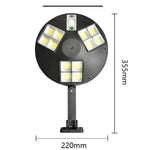 144 COB Lâmpada Solar com Sensor de Corpo Humano para Rua Jardim Luz de Parede com Controlo Remoto Luz de Segurança Exterior