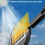 144 COB Lâmpada Solar com Sensor de Corpo Humano para Rua Jardim Luz de Parede com Controlo Remoto Luz de Segurança Exterior