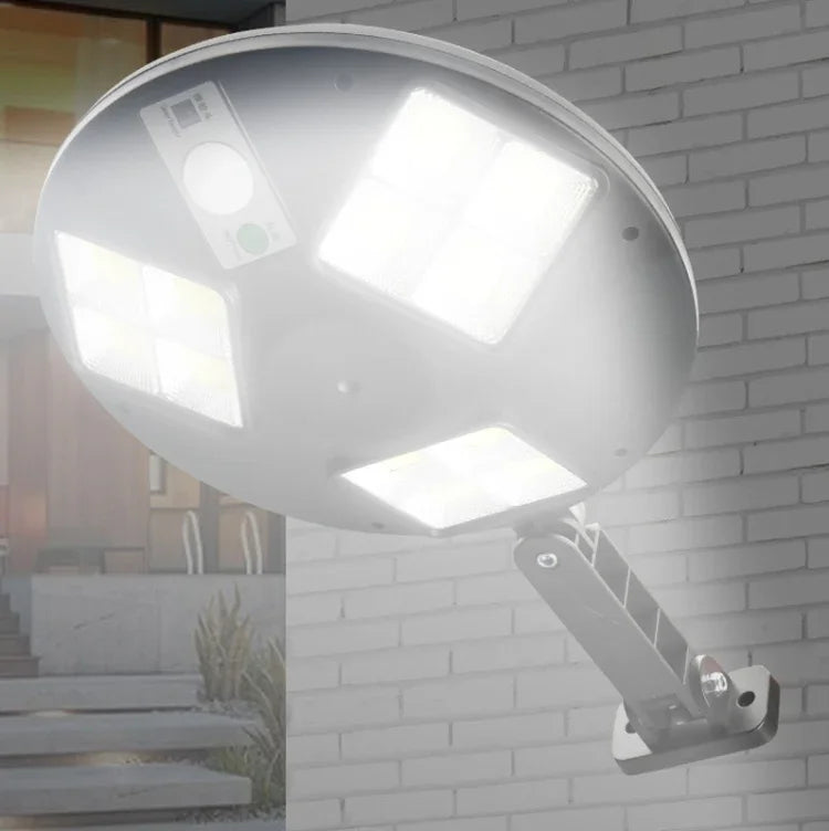 144 COB Lâmpada Solar com Sensor de Corpo Humano para Rua Jardim Luz de Parede com Controlo Remoto Luz de Segurança Exterior
