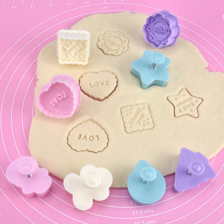 Molde de Fondant e Bolacha Tridimensional 4 em 1 Molde de Bolo Tipo Empurrar Estilo Aleatório, Molde de Bolo Tipo Empurrar