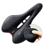 Banco de Bicicleta em Gel de Silicone para Bicicleta de Montanha, Preto e Vermelho, Preto e Amarelo, Preto e Azul