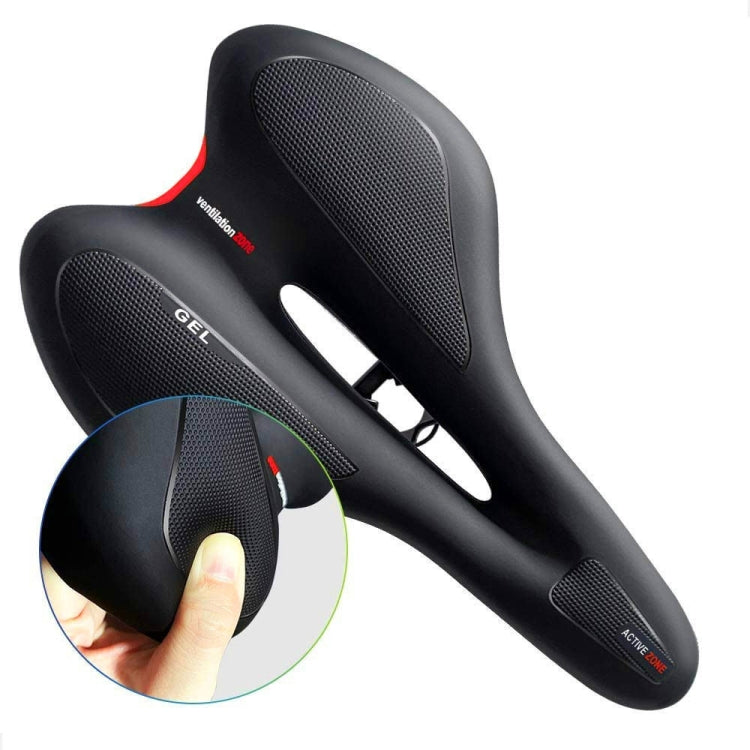Banco de Bicicleta em Gel de Silicone para Bicicleta de Montanha, Preto e Vermelho, Preto e Amarelo, Preto e Azul