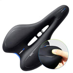 Banco de Bicicleta em Gel de Silicone para Bicicleta de Montanha, Preto e Vermelho, Preto e Amarelo, Preto e Azul