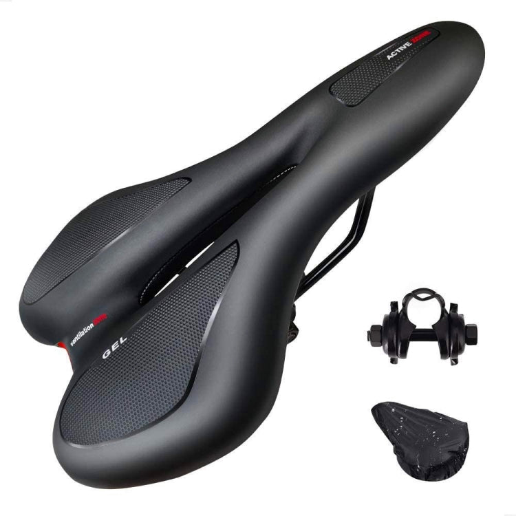 Banco de Bicicleta em Gel de Silicone para Bicicleta de Montanha, Preto e Vermelho, Preto e Amarelo, Preto e Azul
