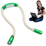 Candeeiro portátil de leitura em forma de U flexível LED mãos-livres para pescoço, lanterna, preto, verde, azul, rosa