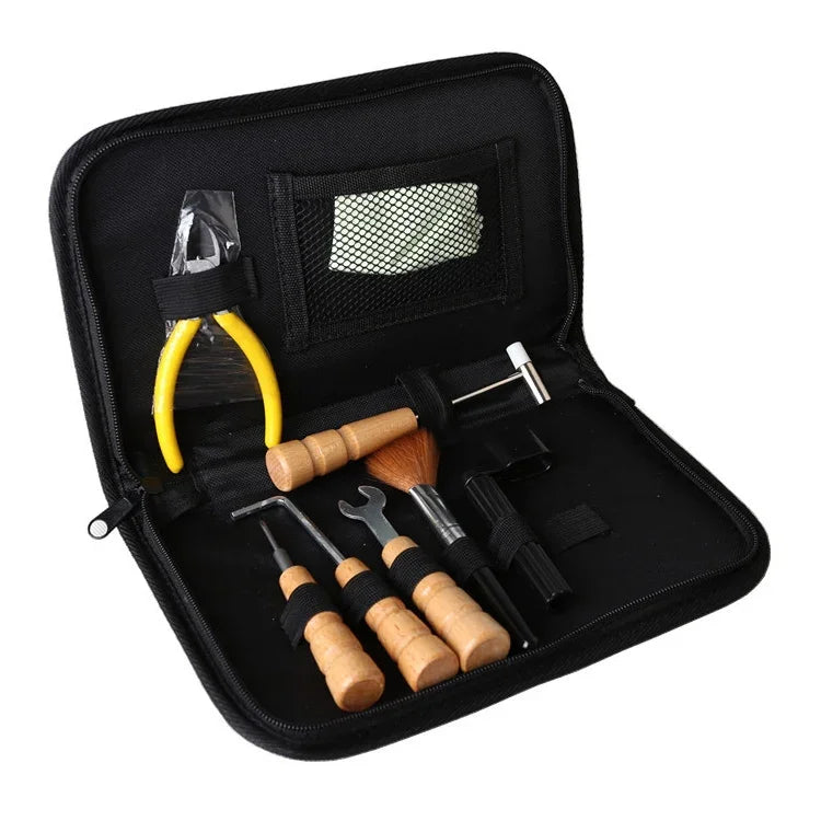 Conjunto de 7 Peças para Troca de Cordas de Guitarra, Ferramenta de Reparação e Manutenção de Guitarra, Kit para Troca de Cordas de Guitarra