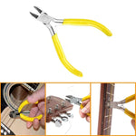 Conjunto de 7 Peças para Troca de Cordas de Guitarra, Ferramenta de Reparação e Manutenção de Guitarra, Kit para Troca de Cordas de Guitarra