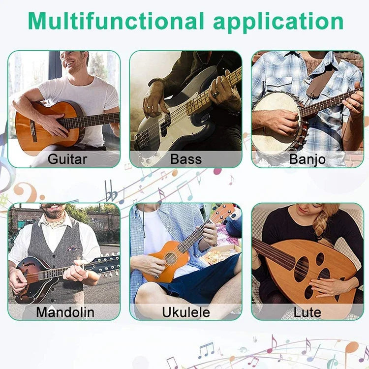 Conjunto de 7 Peças para Troca de Cordas de Guitarra, Ferramenta de Reparação e Manutenção de Guitarra, Kit para Troca de Cordas de Guitarra