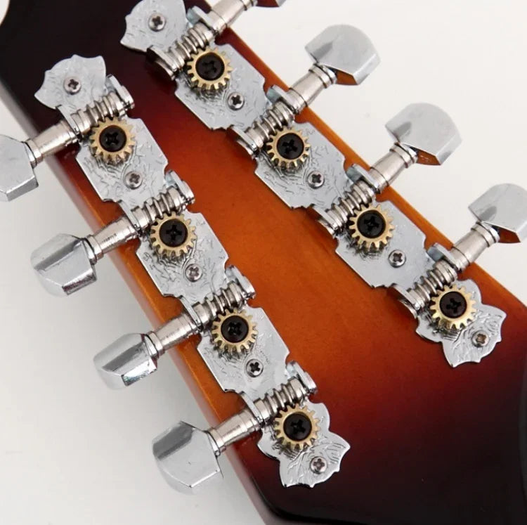 Botões de Guitarra Tipo Engrenagem com Pinos de Encaixe Base em Liga, Y-03, Y-05, Y-04, Y-06