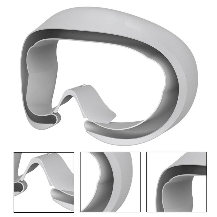 Para Pico 4 Almofadas de Olhos para Óculos VR Capa Protetora de Silicone, Para Almofadas de Olhos Pico 4 (Cinza Claro), Para Almofadas de Olhos Pico 4 (Preto)