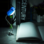 Mini candeeiro de livro LED com clip em forma de coração, luz de leitura para secretária, luz para teclado, proteção ocular, poupança de energia, luzes noturnas, rosa, amarelo, azul