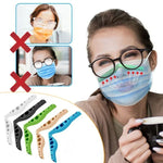 10 Unidades de Clipe Nasal para Máscara com Ponte para Uso com Óculos, Tira de Silicone Selante Anti-embaçamento, Entrega de Cor Aleatória, Clipe Nasal para Máscara