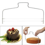 Cortador de Bolo Ajustável em Fio de Aço Inoxidável, Nivelador, Ferramentas DIY para Cozedura de Bolos, Cortador de Bolo