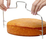 Cortador de Bolo Ajustável em Fio de Aço Inoxidável, Nivelador, Ferramentas DIY para Cozedura de Bolos, Cortador de Bolo