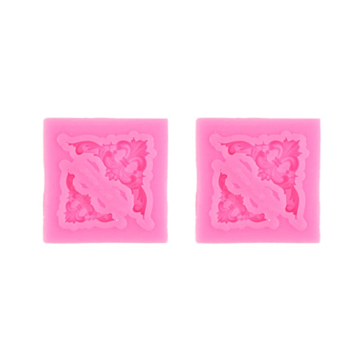 2 PEÇAS Molde de Silicone para Bolo Fondant Moldura Oca em Relevo para Borda, Molde Retro de Moldura para Fotos