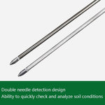 Detector de solo 3 em 1 Caneta de teste de valor de pH e intensidade luminosa Medidor de humidade do solo seco com cabeça redonda, 3 em 1