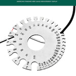 Régua de Inspeção de Soldadura Modelo de Medidor de Fios em Aço Inoxidável, Medidor de Espessura, Medidor de Soldadura de Fios