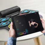 Bateria de Bateria Bluetooth MD862M para Iniciantes Aprender a Tocar Bateria Eletrónica Portátil, MD862M