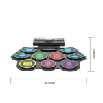 Bateria de Bateria Bluetooth MD862M para Iniciantes Aprender a Tocar Bateria Eletrónica Portátil, MD862M