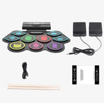 Bateria de Bateria Bluetooth MD862M para Iniciantes Aprender a Tocar Bateria Eletrónica Portátil, MD862M