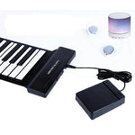 Piano Dobrável Profissional MIDI de 88 Teclas MIDI88, Teclado Suave Simulado para Prática, Piano Eletrónico Dobrável para Transporte, 88 Teclas