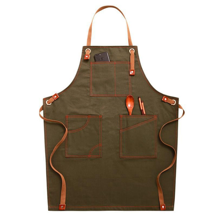Avental de Ganga Doméstico para Barista, Roupa de Trabalho Floral para Loja de Chá, Versão para Adultos, para Crianças 47cm, para Crianças 57cm