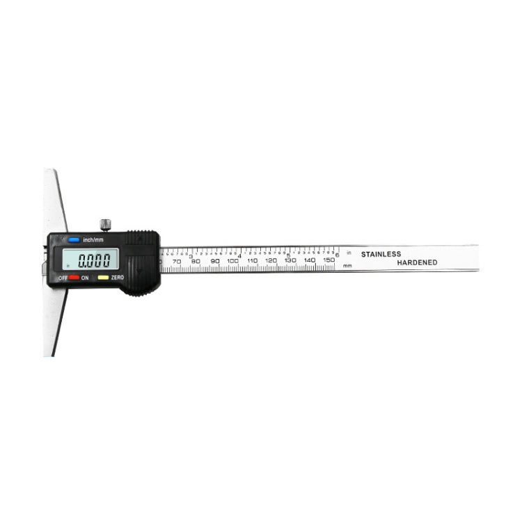 Paquímetro Digital de Profundidade 0-150mm com Ecrã, Régua de Medição de Profundidade