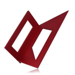 Gabarito de Marcação em T para Carpintaria Multi-Funções Quadrado em Liga de Alumínio, Azul Escuro, Vermelho