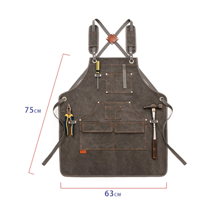 Avental de Lona para Barbearia, Torrefação, Café, Jardinagem, Carpintaria, Roupas de Trabalho para Homens e Mulheres, Modelos para Adultos, Para Crianças 47cm, Para Crianças 57cm