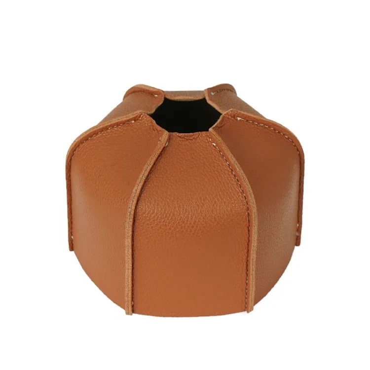 Estojo de Couro para Botija de Gás Plana para Camping ao Ar Livre, Tampa Protetora de PU para Botija de Gás de 230g, para Botija de Gás de 450g
