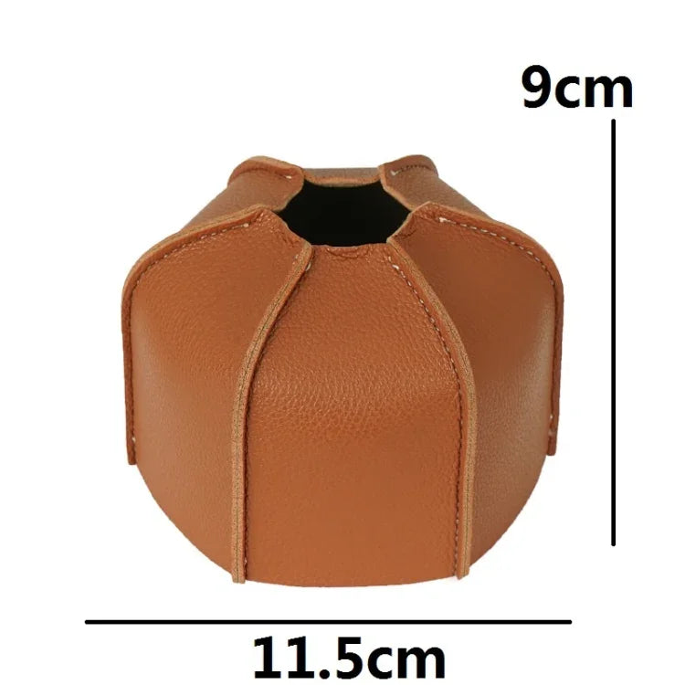 Estojo de Couro para Botija de Gás Plana para Camping ao Ar Livre, Tampa Protetora de PU para Botija de Gás de 230g, para Botija de Gás de 450g