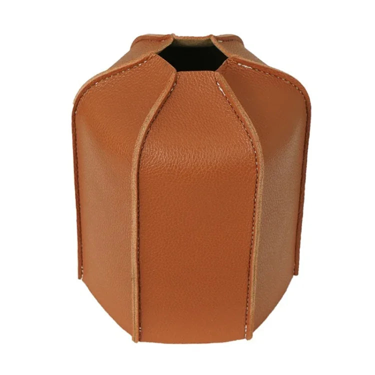 Estojo de Couro para Botija de Gás Plana para Camping ao Ar Livre, Tampa Protetora de PU para Botija de Gás de 230g, para Botija de Gás de 450g