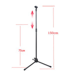 Suporte de Microfone de Pé para Microfone ao Vivo, Tripé Vertical para Palco, ML01, ML02, ML03