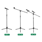 Suporte de Microfone de Pé para Microfone ao Vivo, Tripé Vertical para Palco, ML01, ML02, ML03
