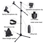 Suporte de Microfone de Pé para Microfone ao Vivo, Tripé Vertical para Palco, ML01, ML02, ML03
